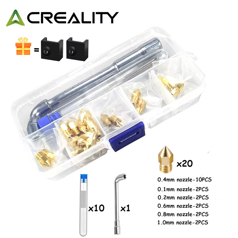 CREALITY 20 piezas MK8 boquill - Creality Printer Ender 3 reseña y precio