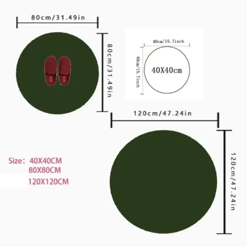   Alfombra redonda para el sue - Commercial Printing Format reseña y precio