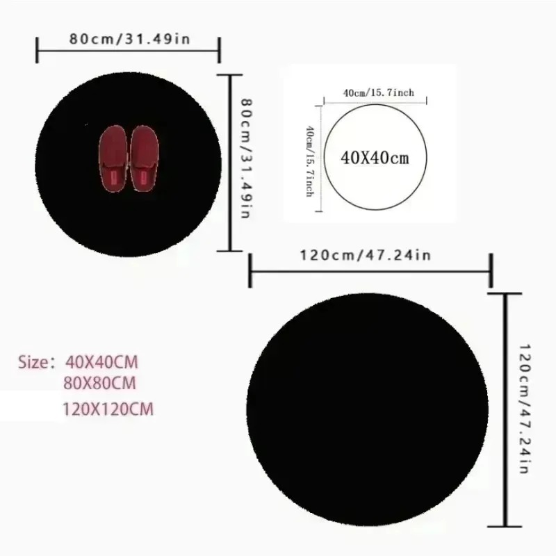 Alfombra redonda con estampado - Commercial Printing Format reseña y precio